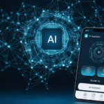 Human collaborating with AI system.